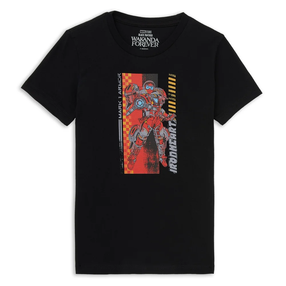 Wakanda Forever Iron Heart Mark 1 Armor Kids' T-Shirt - Black - 3-4 Years Image 1