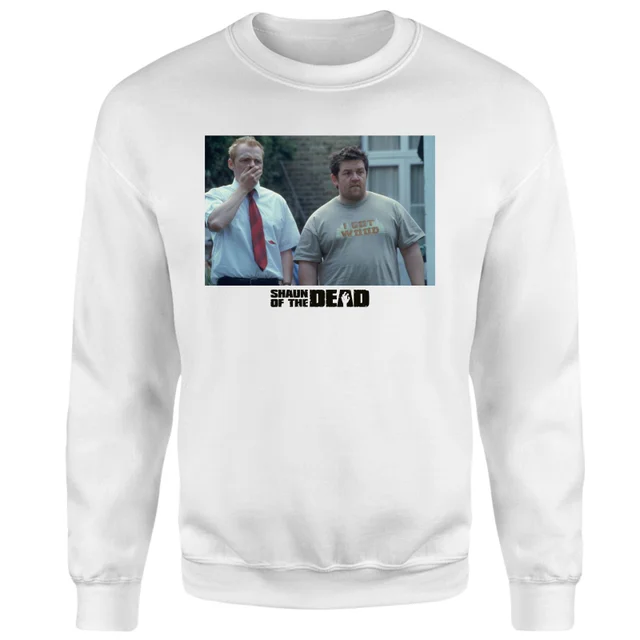 Shaun of the Dead I Think We Should Go Back Inside Sweatshirt - White