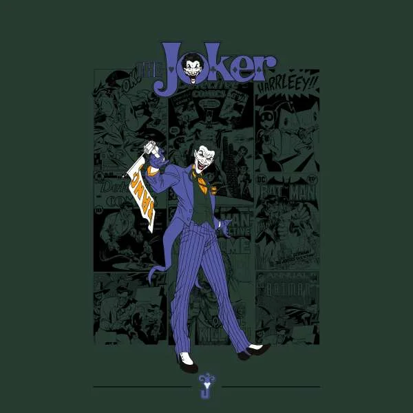 The Joker Comic Composition T-Shirt - Green