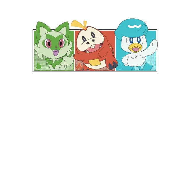 Pokémon 1st Starters Panels Unisex T-Shirt - White