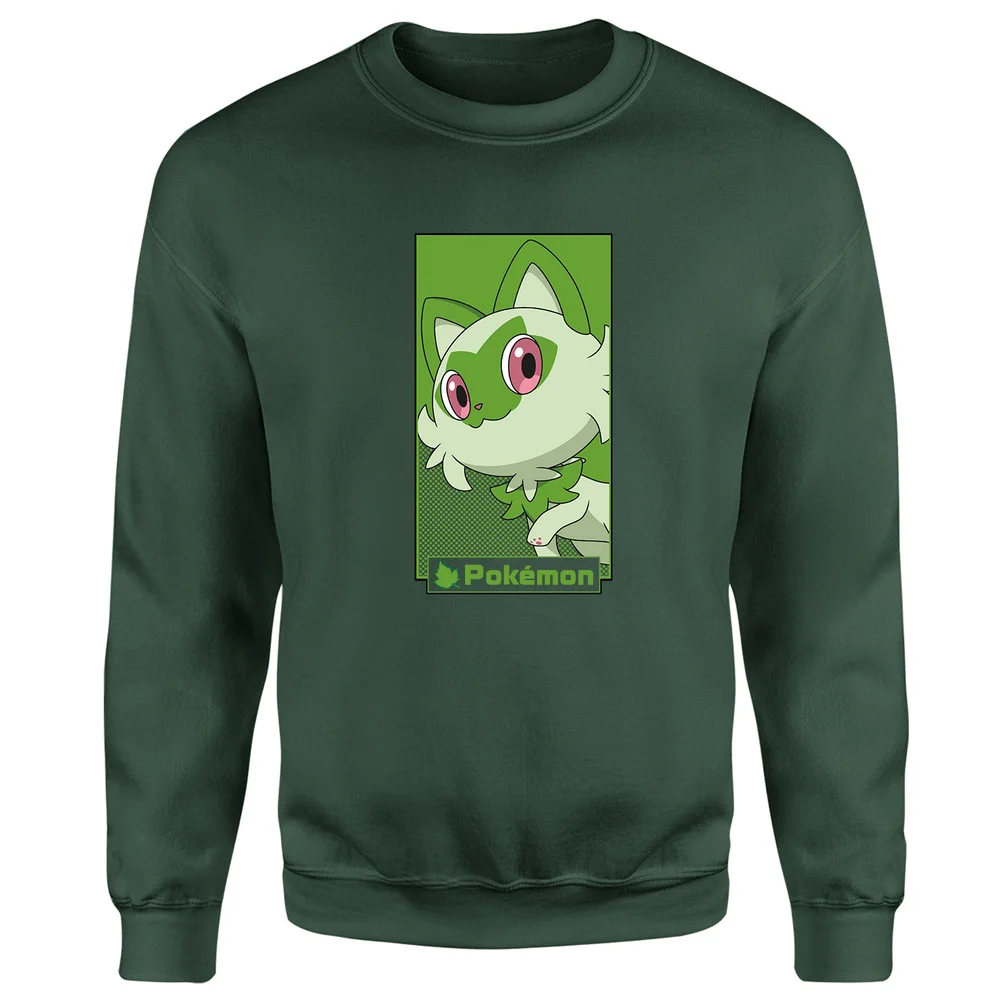 Pokémon Sprigatito Kids' Sweatshirt - Green - 3-4 Years - Green Image 1