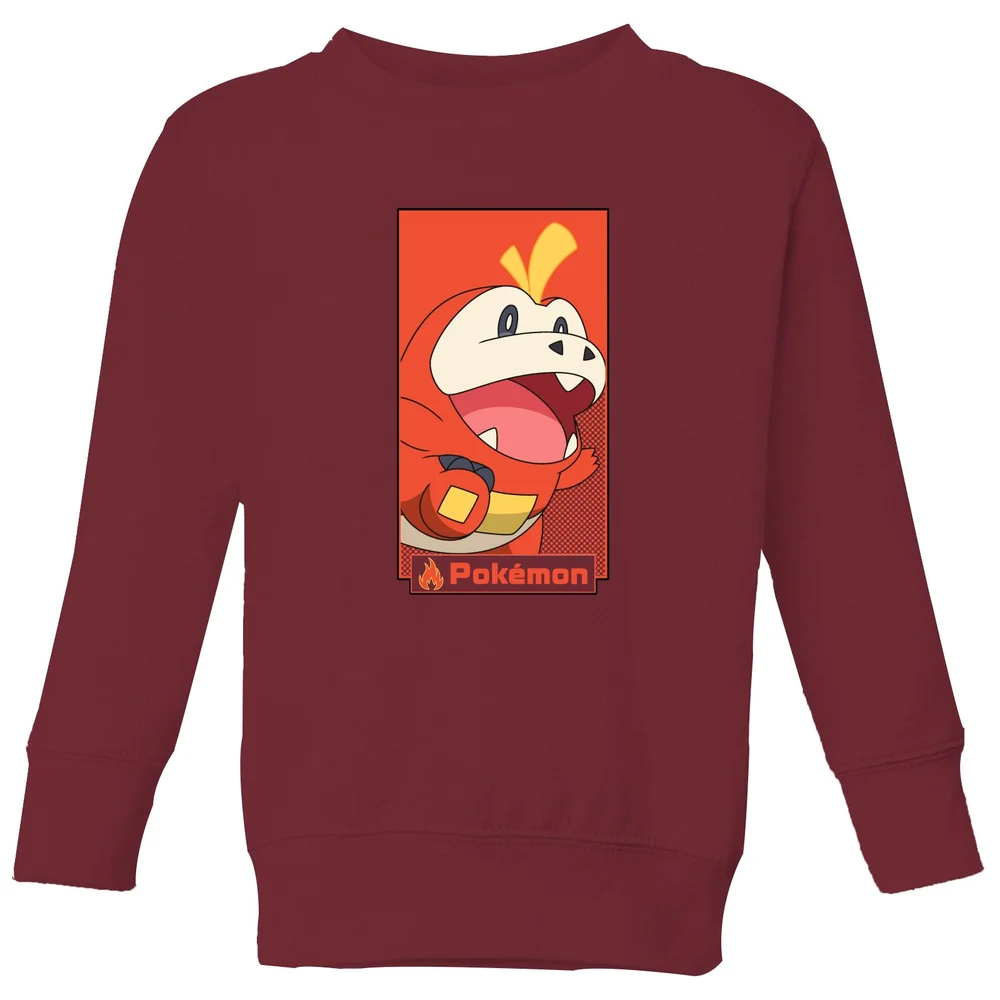 Pokémon Fuecoco Kids' Sweatshirt - Burgundy - 5-6 Years - Burgundy Image 1