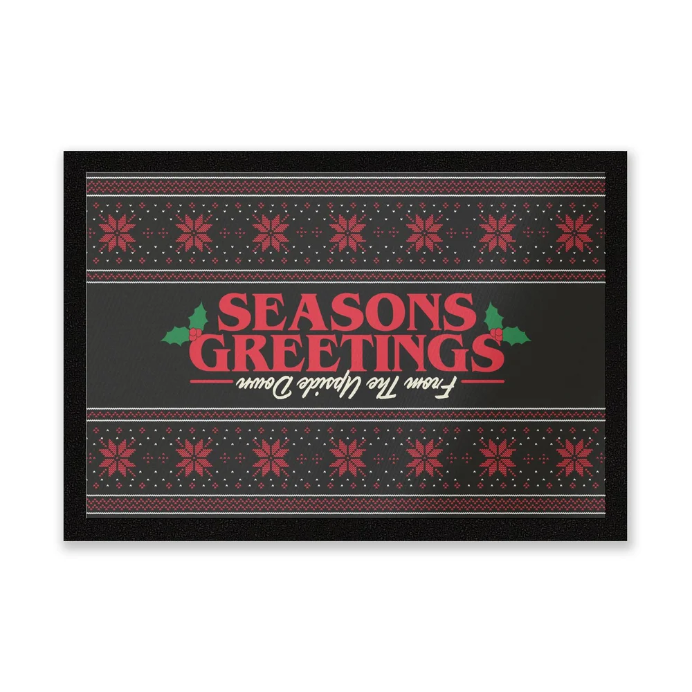 Stranger Things Seasons Greetings From The Upside Down Entrance Mat Image 1