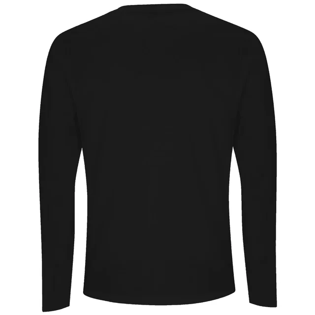 Harry Potter Hufflepuff Script Unisex Long Sleeve T-Shirt - Black
