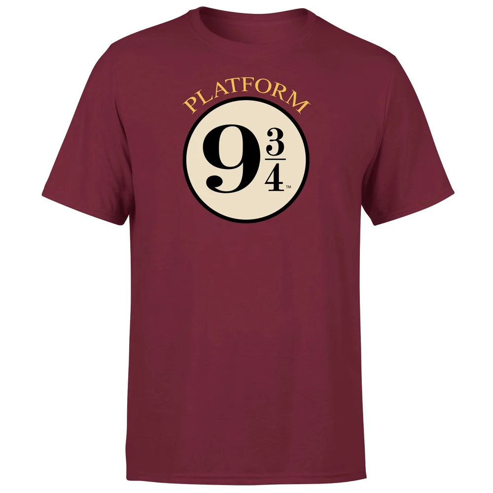 Harry Potter Platform 9 3/4 T-Shirt - Burgundy - S Image 1