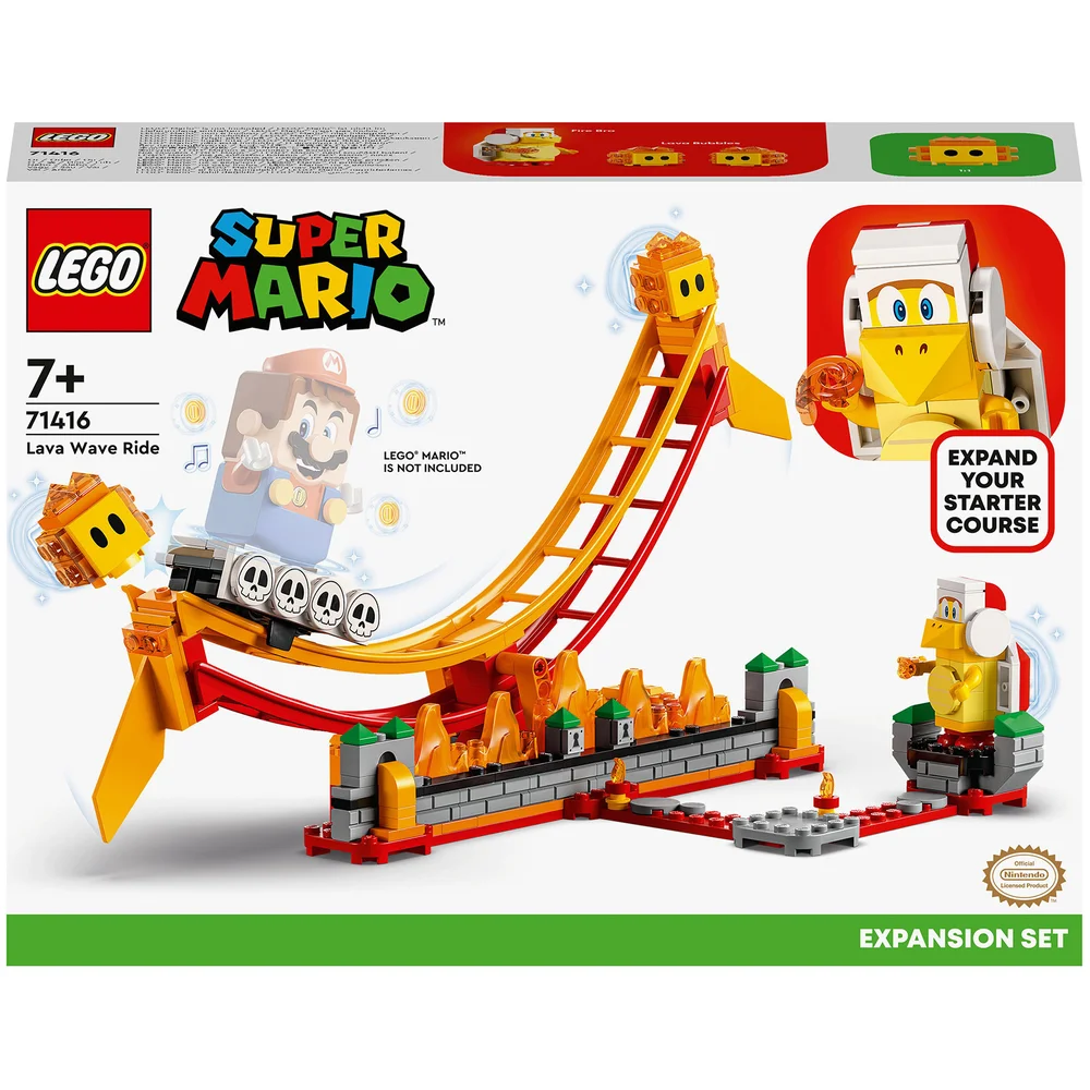LEGO Super Mario Lava Wave Ride Expansion Set Toy (71416) Image 1