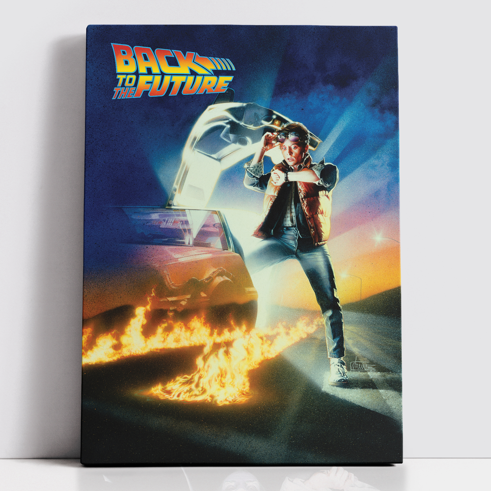 Decorsome x Back To The Future Classic Poster Rectangular Canvas - 12x18 inch Image 1