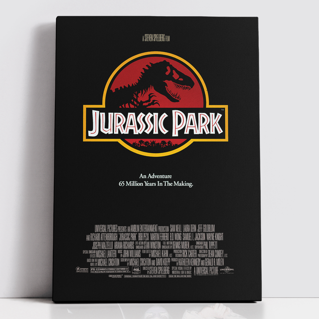 Decorsome x Jurassic Classic Poster Rectangular Canvas