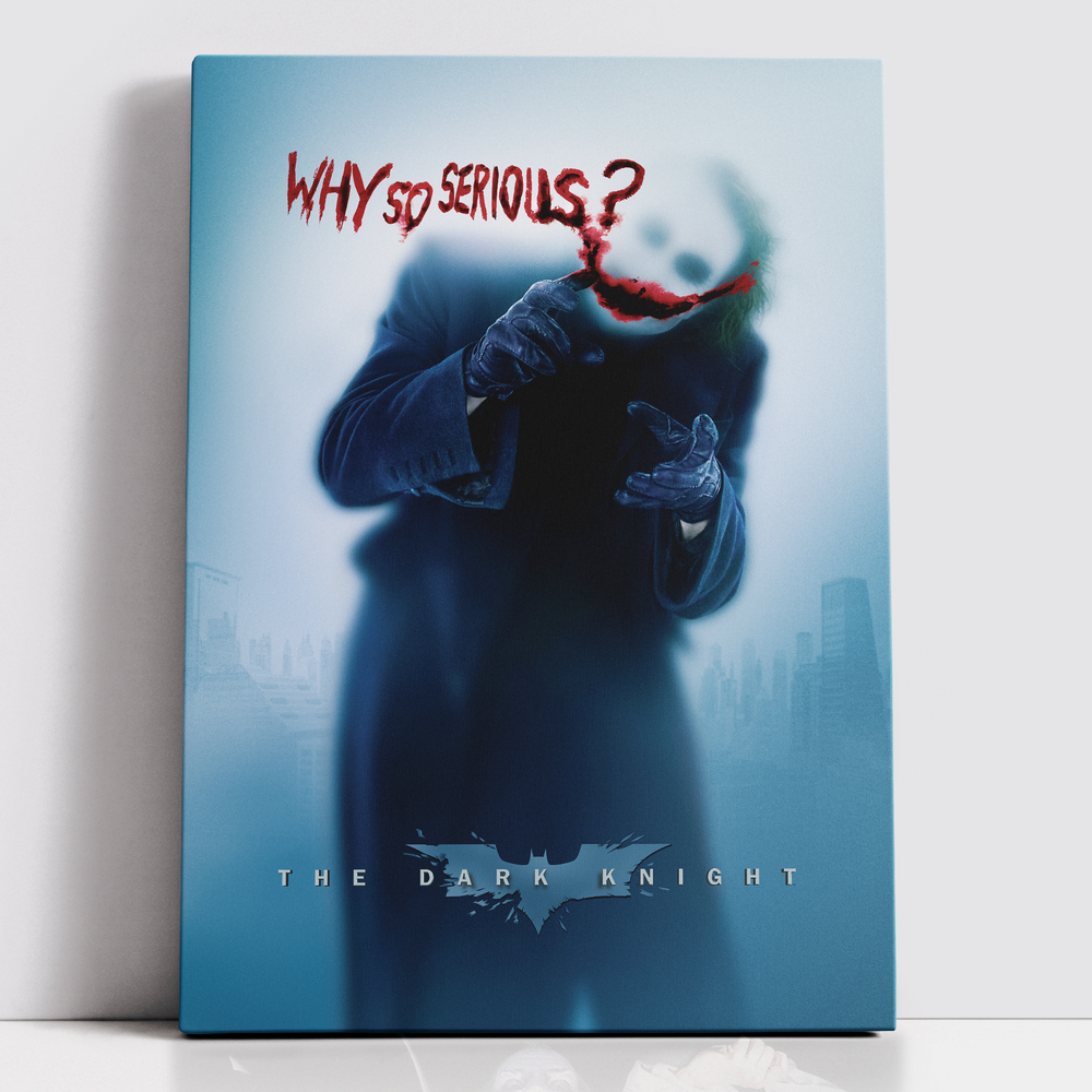 Decorsome x Batman Why So Serious Rectangular Canvas - 12x18 inch Image 1