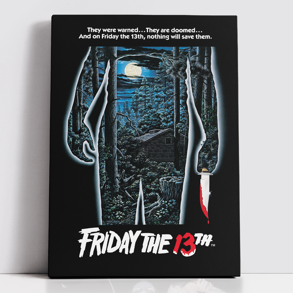 Decorsome x Friday the 13th Classic Poster Rectangular Canvas - 12x18 inch Image 1
