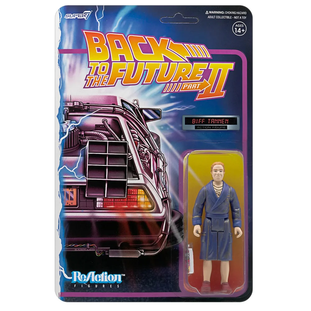 Super7 Back To The Future Part II ReAction Figure - Biff Tannen (Bathrobe) Image 1
