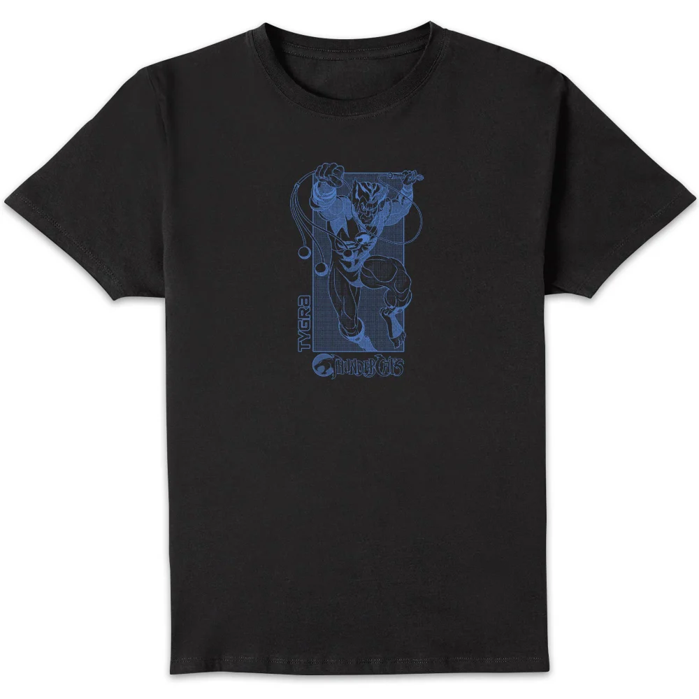 Thundercats Tygra Blue Unisex T-Shirt - Black - S Image 1