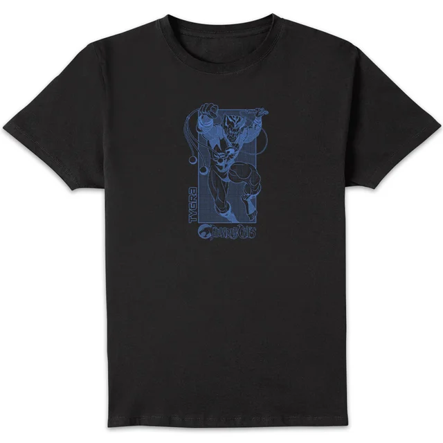 Thundercats Tygra Blue Unisex T-Shirt - Black