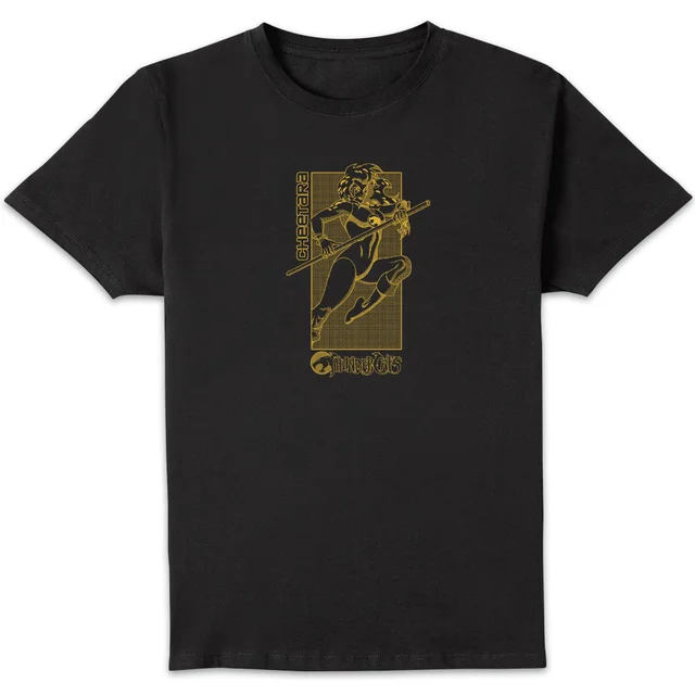 Thundercats Cheetara Yellow Unisex T-Shirt - Black