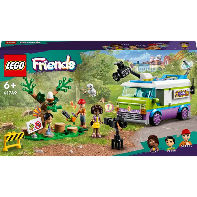 LEGO Friends: Newsroom Van Animal Rescue Toy Playset (41749)