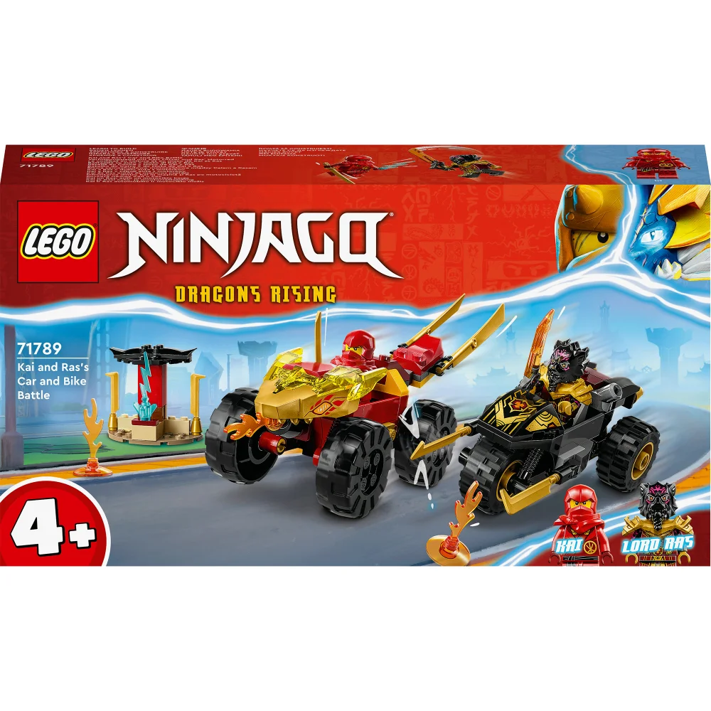 LEGO NINJAGO: Kai and Ras's Car and Bike Battle Toys (71789) Image 1