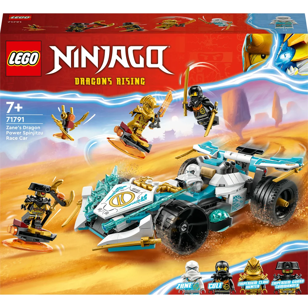 LEGO NINJAGO: Zane Dragon Power Spinjitzu Race Car Toy (71791) Image 1