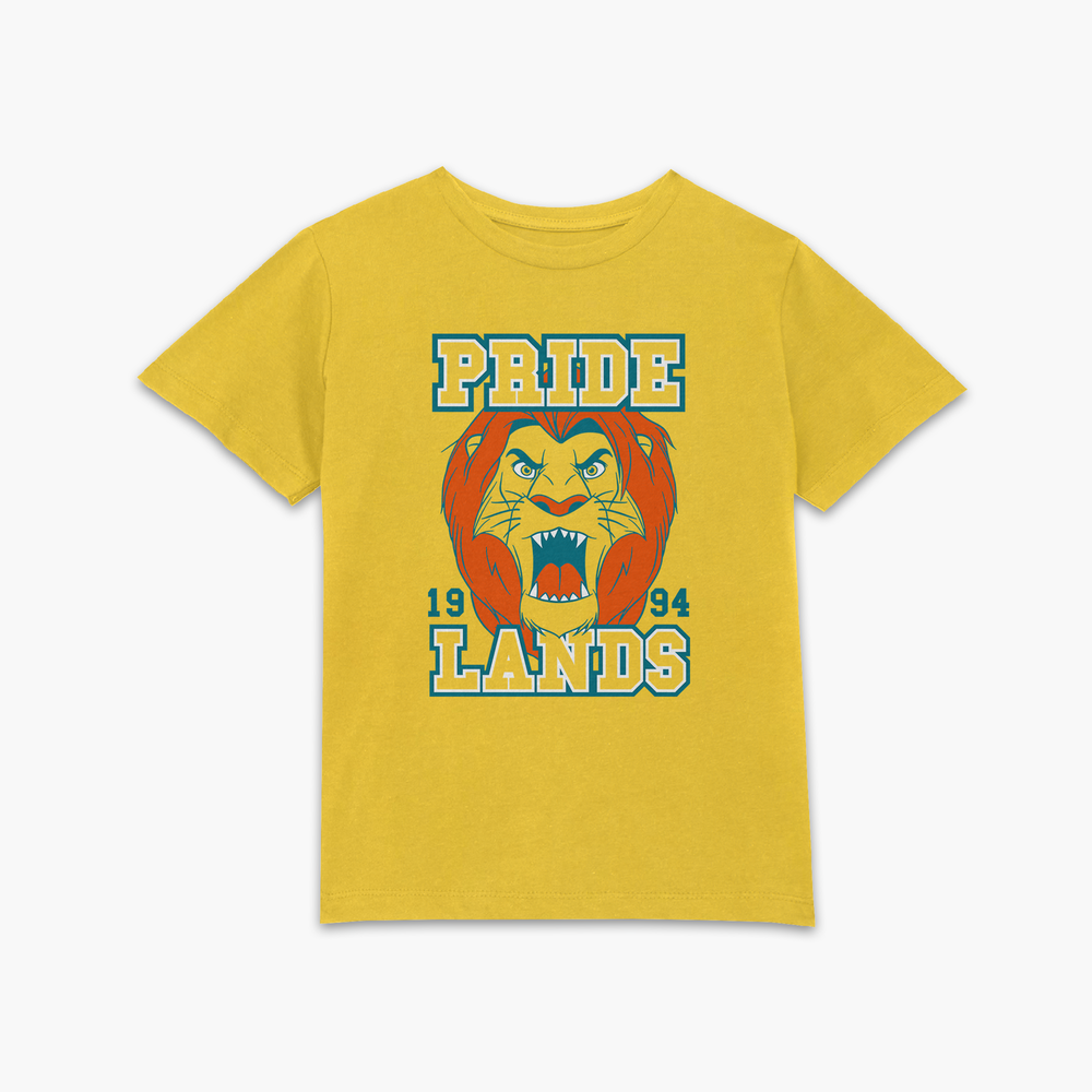 Lion King Simbas Pride Lands Kids' T-Shirt - Mustard - 3-4 Years - Mustard Image 1