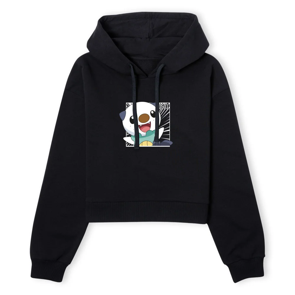 Pokemon Oshawott Women's Cropped Hoodie - Black - XS Image 1