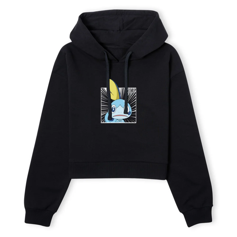 Pokemon Sobble Women's Cropped Hoodie - Black - XS Image 1