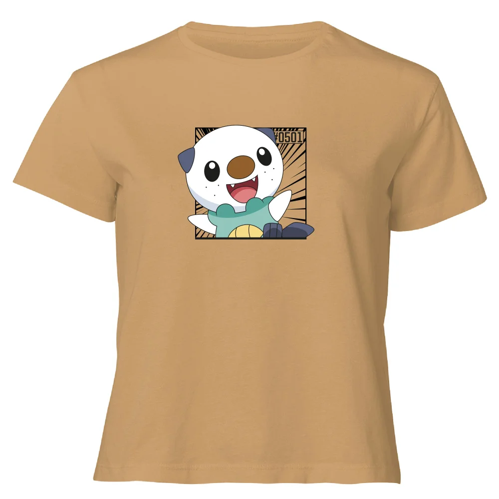 Pokemon Oshawott Women's Cropped T-Shirt - Tan - XL Image 1