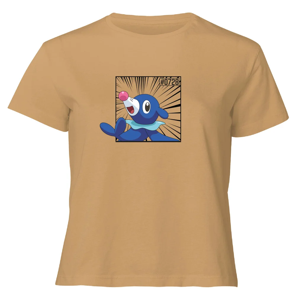 Pokemon Popplio Women's Cropped T-Shirt - Tan - XL Image 1