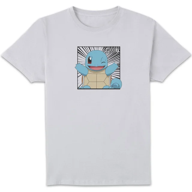 Pokémon Pokédex Squirtle #0007 Men's T-Shirt - White