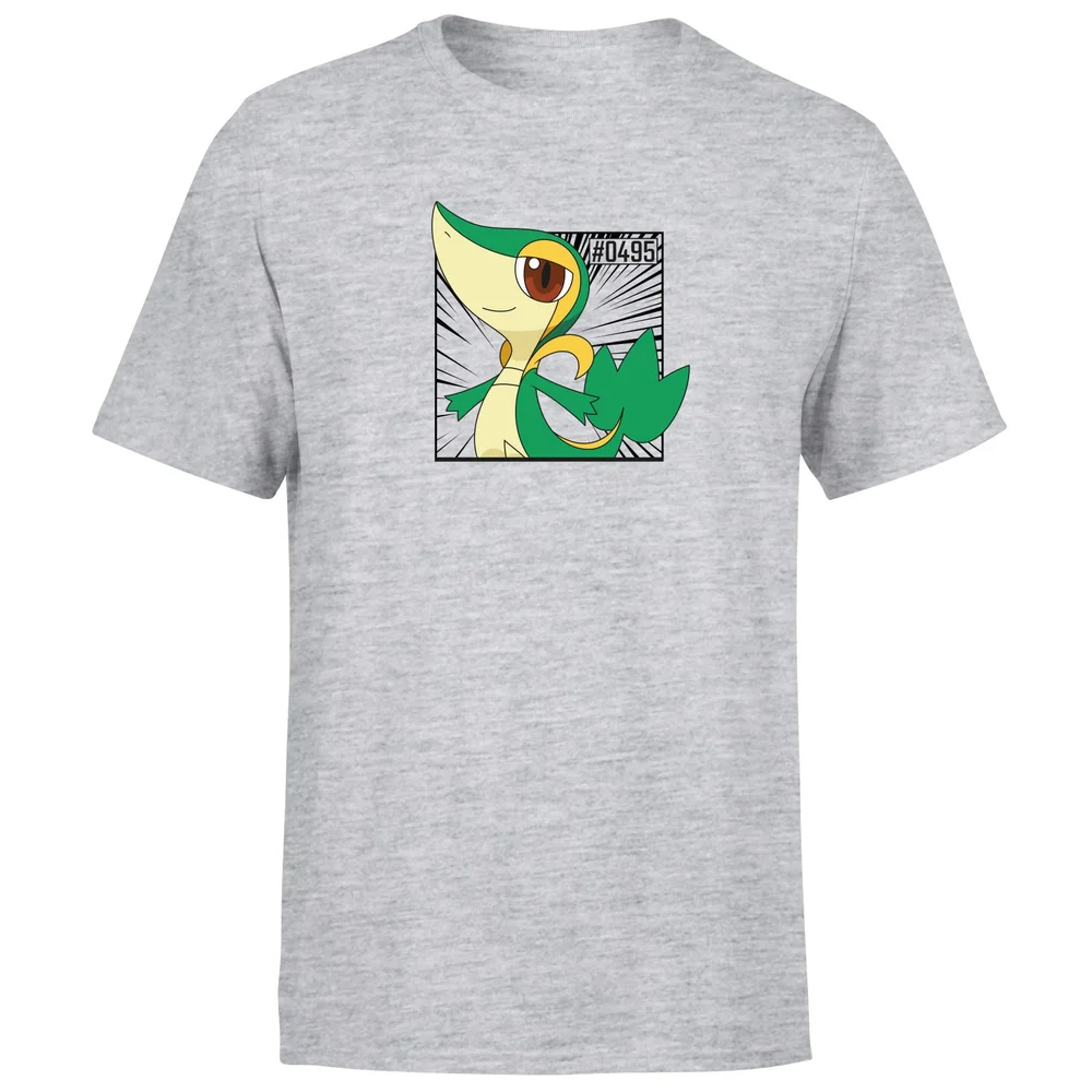 Pokemon Snivy Men's T-Shirt - Grey - S Image 1
