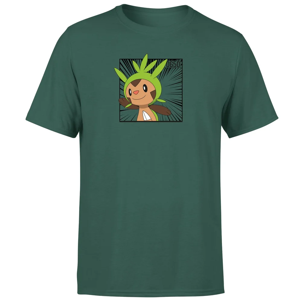 Pokemon Chespin Men's T-Shirt - Green - S Image 1