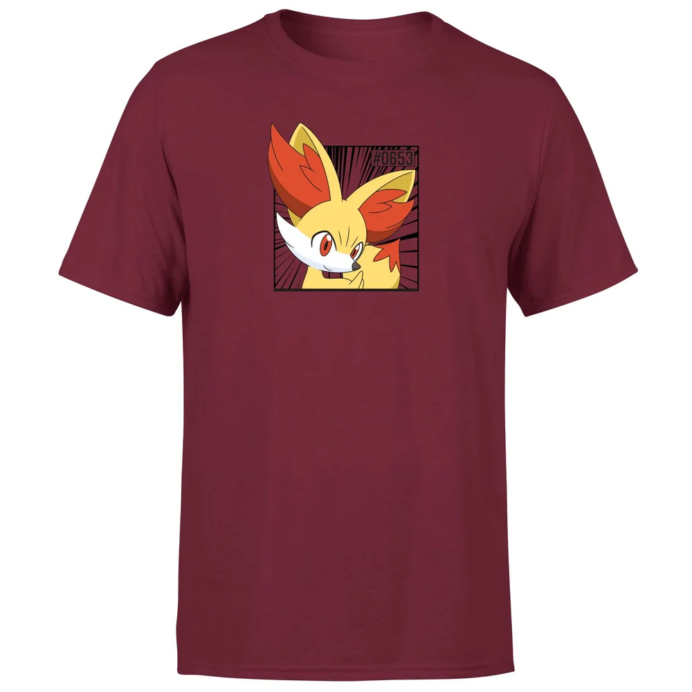 Pokemon Fennekin Men's T-Shirt - Burgundy - S Image 1