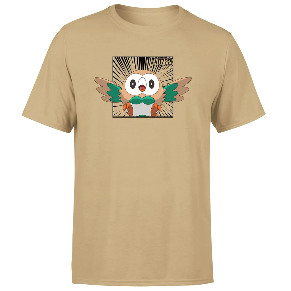 Pokemon Rowlet Men's T-Shirt - Tan - S Image 1