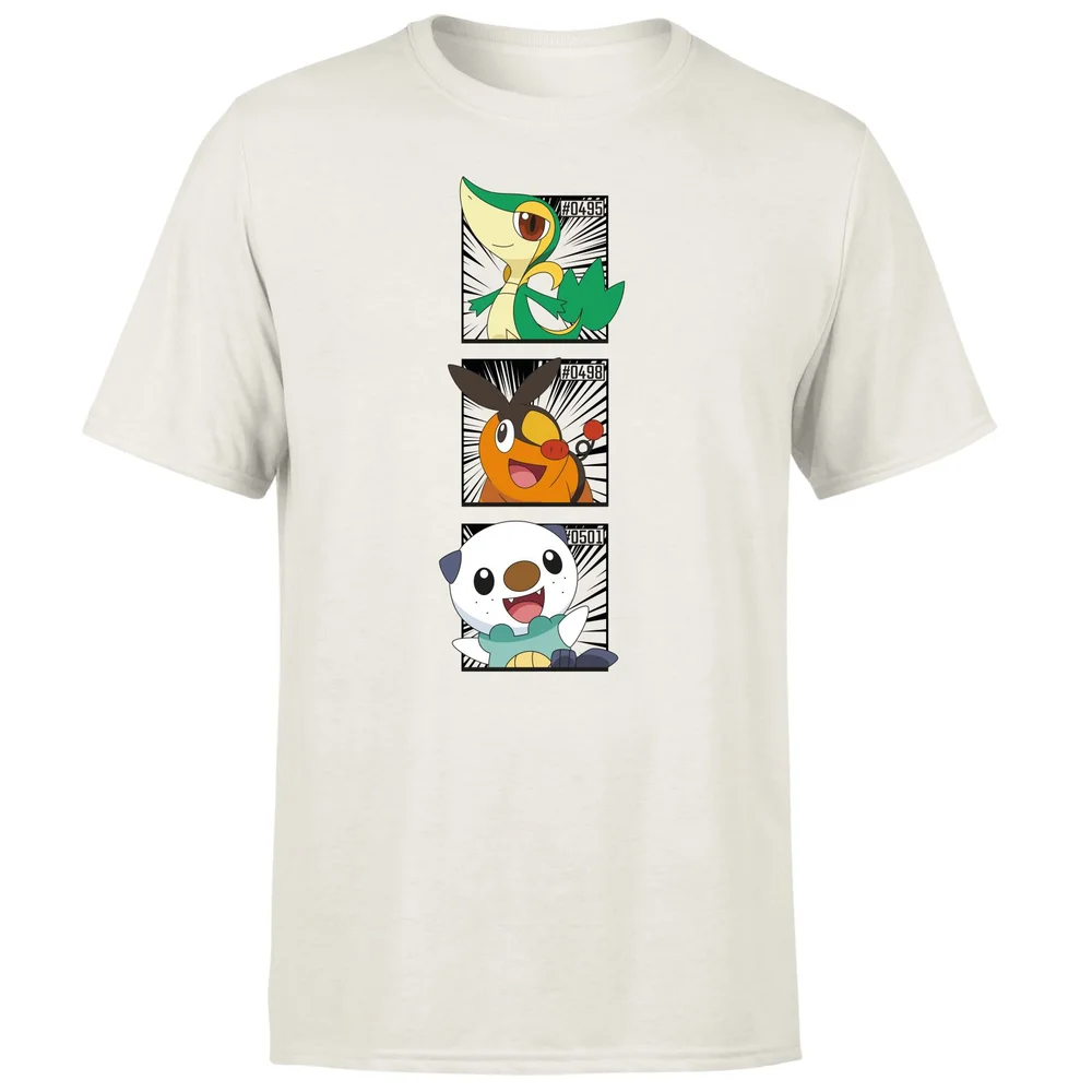 Pokemon Generation 5 Starters Men's T-Shirt - Cream - L Image 1