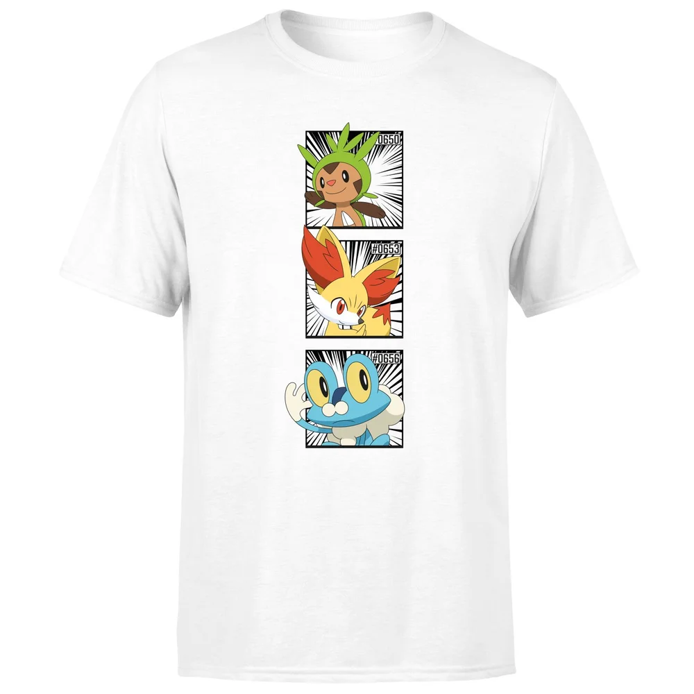 Pokemon Generation 6 Starters Men's T-Shirt - White - XL Image 1
