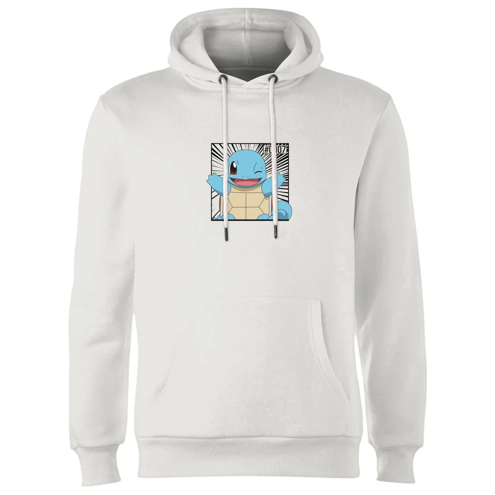 Pokémon Pokédex Squirtle #0007 Hoodie - White - S Image 1