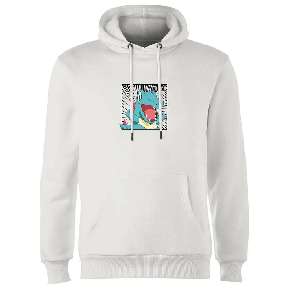 Pokemon Totodile Hoodie - White - S Image 1