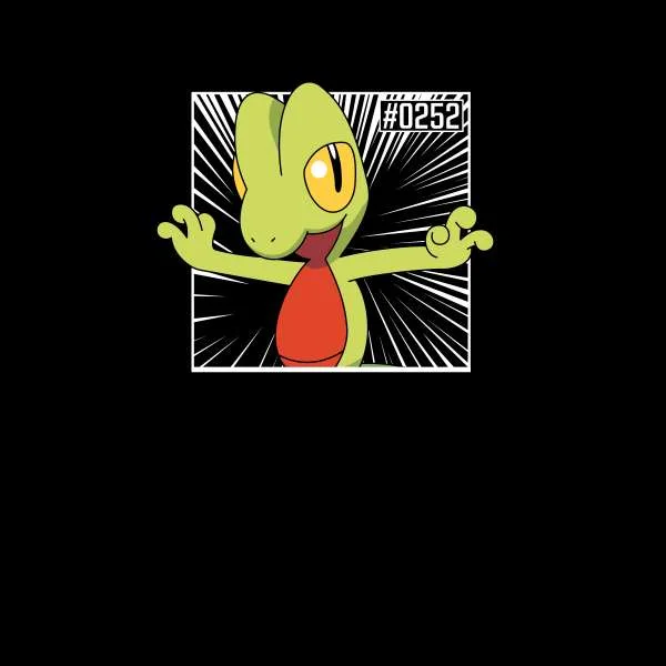 Pokemon Treecko Men's T-Shirt - Black