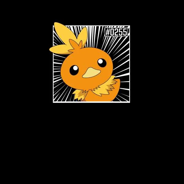 Pokemon Torchic Men's T-Shirt - Black