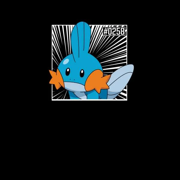 Pokemon Mudkip Men's T-Shirt - Black