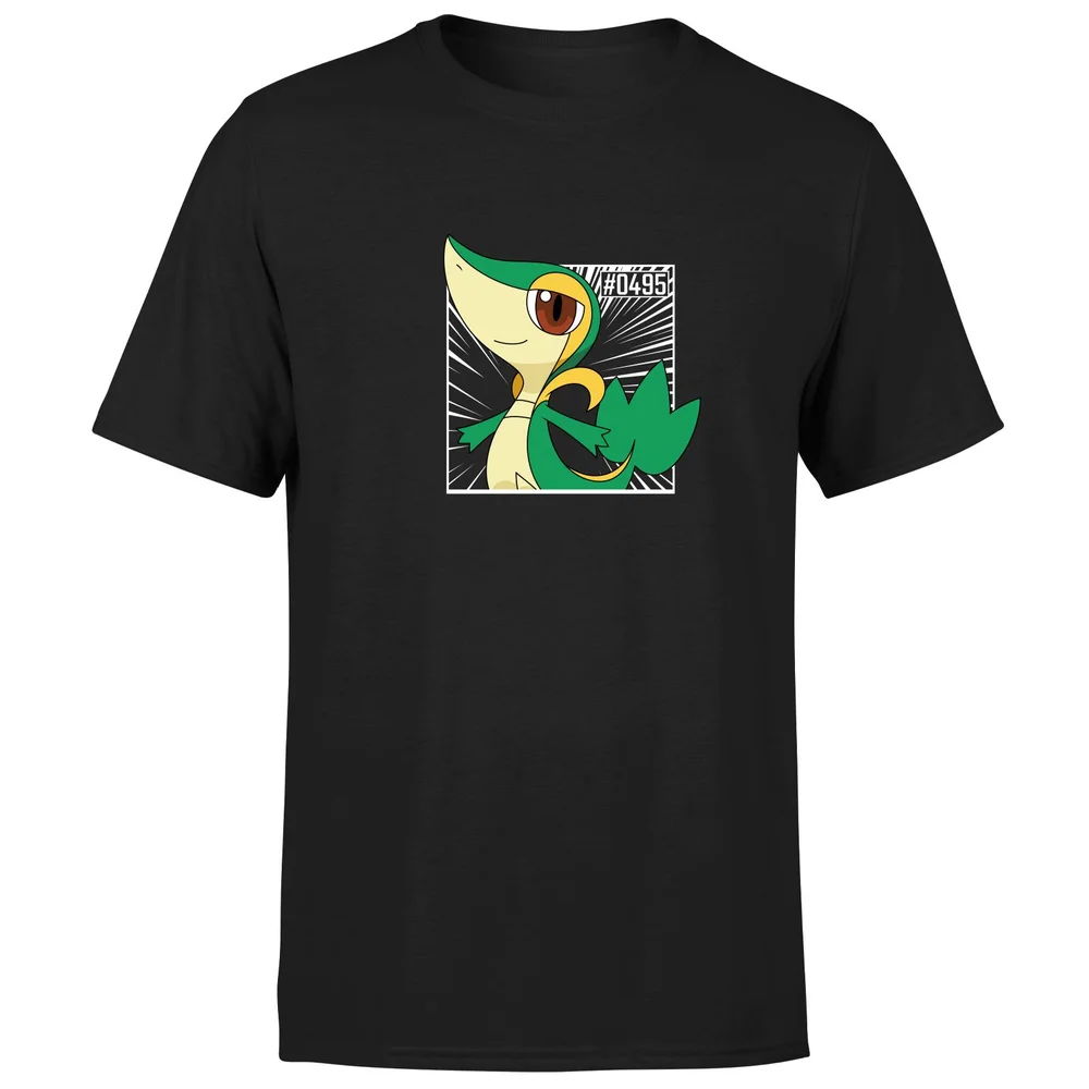 Pokemon Snivy Men's T-Shirt - Black - S Image 1
