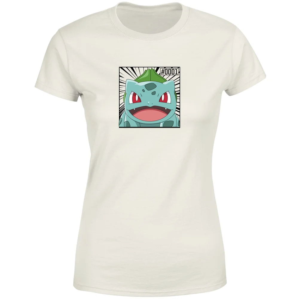 Pokémon Pokédex Bulbasaur #0001 Women's T-Shirt - Cream - M Image 1