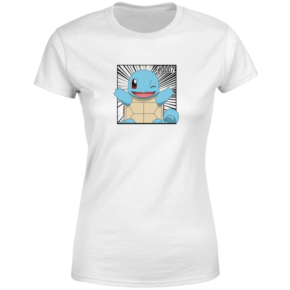 Pokémon Pokédex Squirtle #0007 Women's T-Shirt - White - XS Image 1