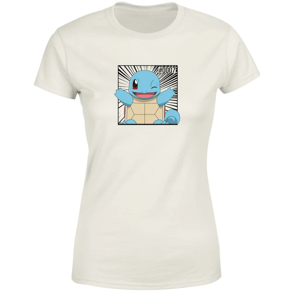 Pokémon Pokédex Squirtle #0007 Women's T-Shirt - Cream - L Image 1