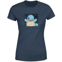 Pokémon Pokédex Squirtle #0007 Women's T-Shirt - Navy - undefined undefined