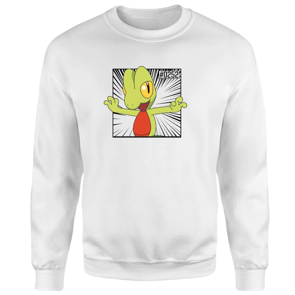 Pokemon Treecko Sweatshirt - White - S Image 1