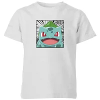 Pokémon Pokédex Bulbasaur #0001 Kids' T-Shirt - Grey - undefined undefined