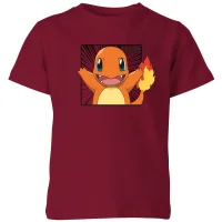Pokémon Pokédex Charmander #0004 Kids' T-Shirt - Burgundy - undefined undefined