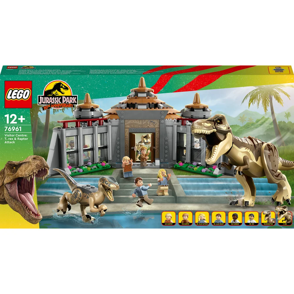 LEGO Jurassic Park Visitor Centre: T. rex & Raptor Attack (76961) Image 1