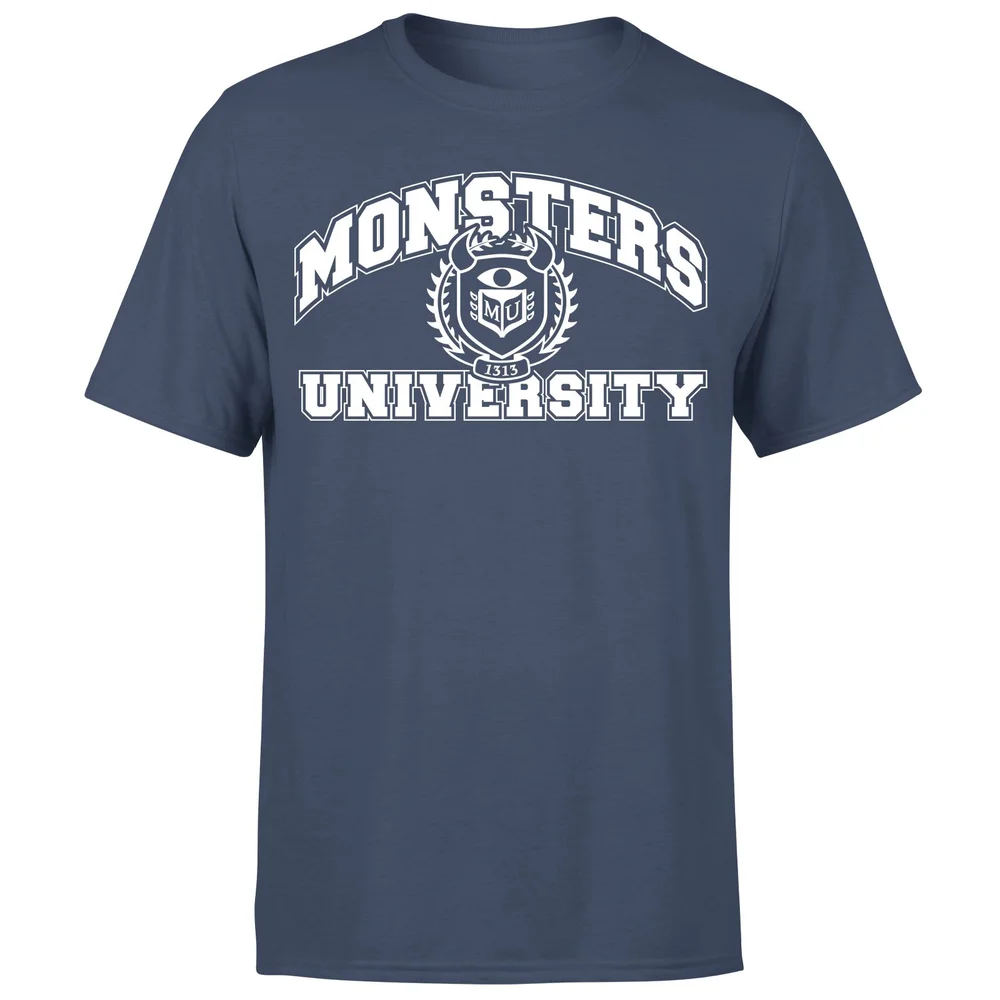 Monsters Inc. Monsters University Student Men's T-Shirt - Navy - S Image 1