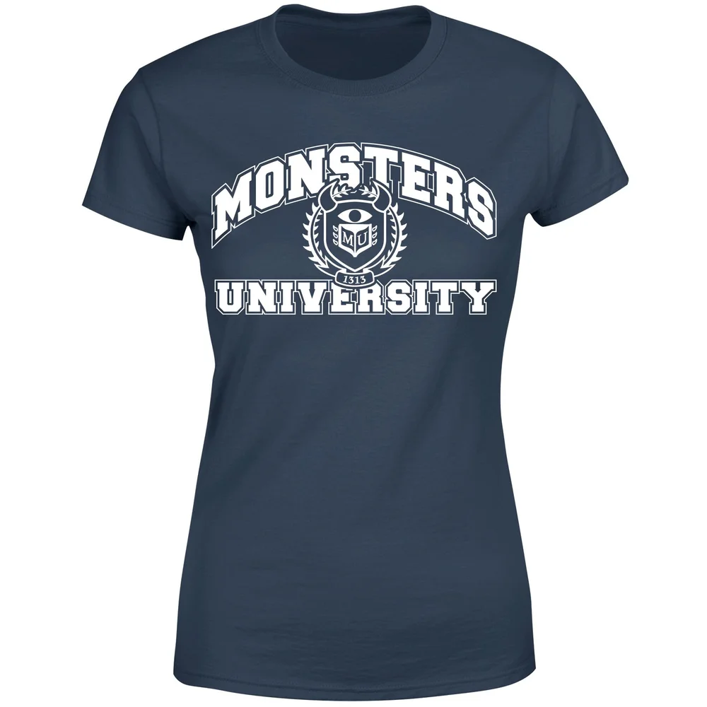 Monsters Inc. Monsters University Student Women's T-Shirt - Navy - XS Image 1