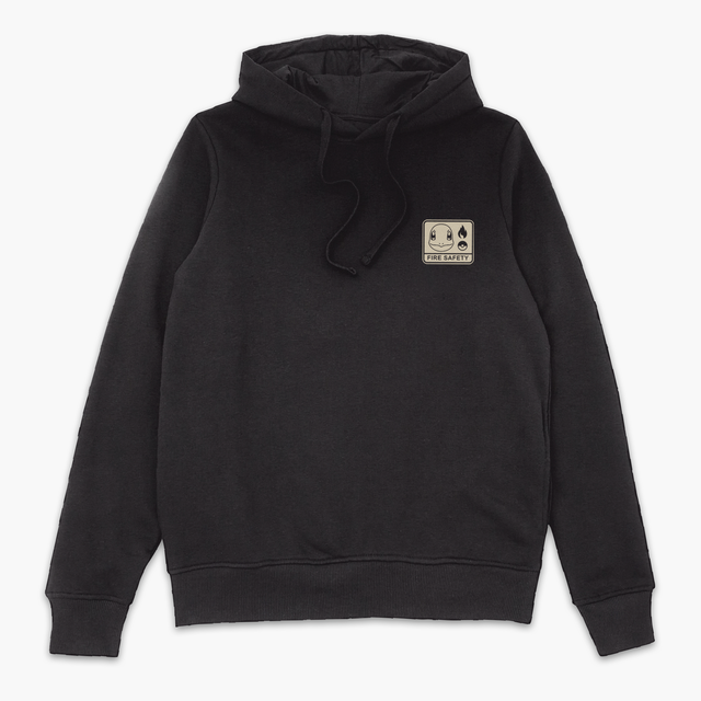 Pokémon Charmander Fire Safety Hoodie - Black